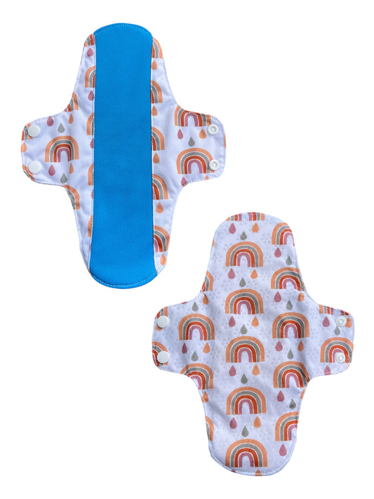 Muted Rainbows - Large (Reusable) Cloth Pad | Forrest Echo