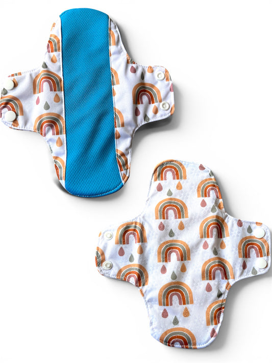 Muted Rainbows - Medium (Reusable) Cloth Pad| Forrest Echo