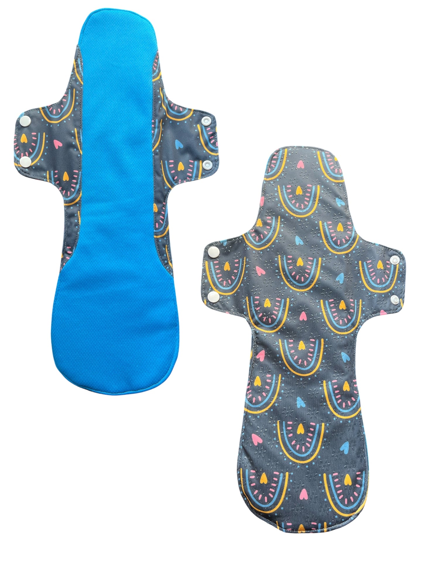 Rainbow Hearts  - Overnight / Postpartum Cloth Pad (Reusable) | Forrest Echo